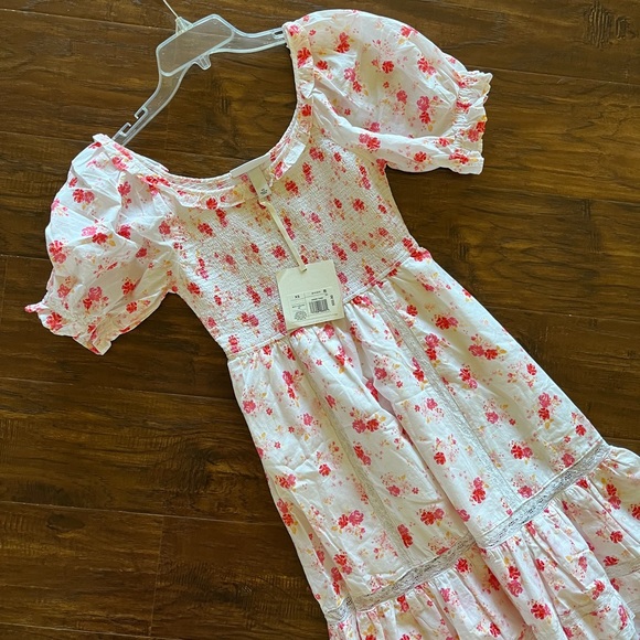 LoveshackFancy Cosette Smocked Dress XS - Picture 9 of 10